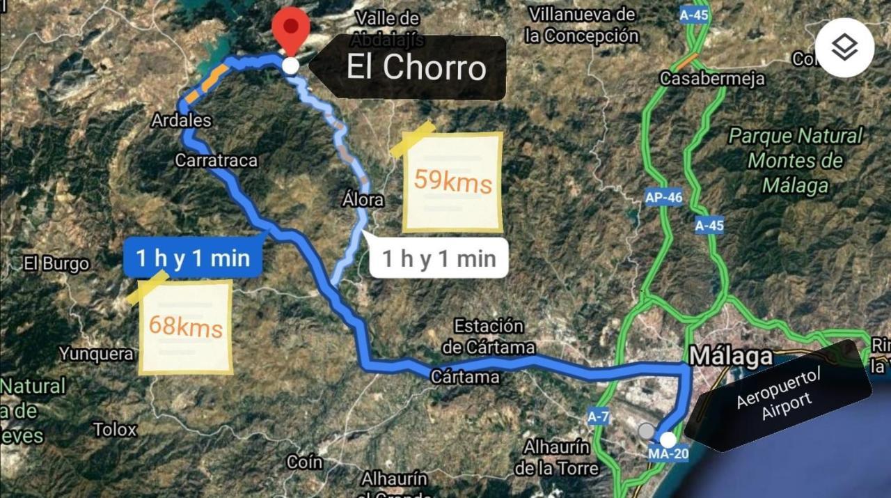 Alojamiento Rural El Paraiso DЭль-Чорро Экстерьер фото